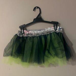 Green and Navy Blue Tutu
